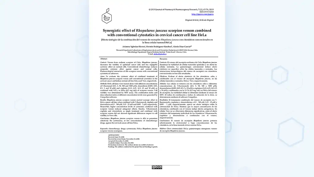 ¿Se puede usar solo Escozul® para el tratamiento del cáncer?
