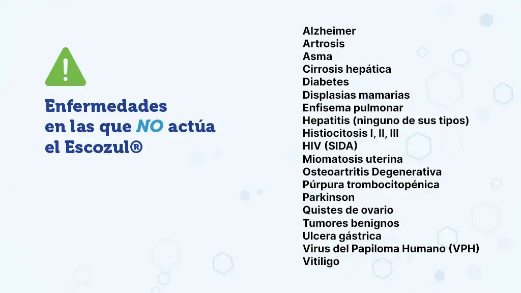 ¿Escozul® puede ser usado en otras enfermedades a parte del Cáncer, el Lupus y la Artritis?