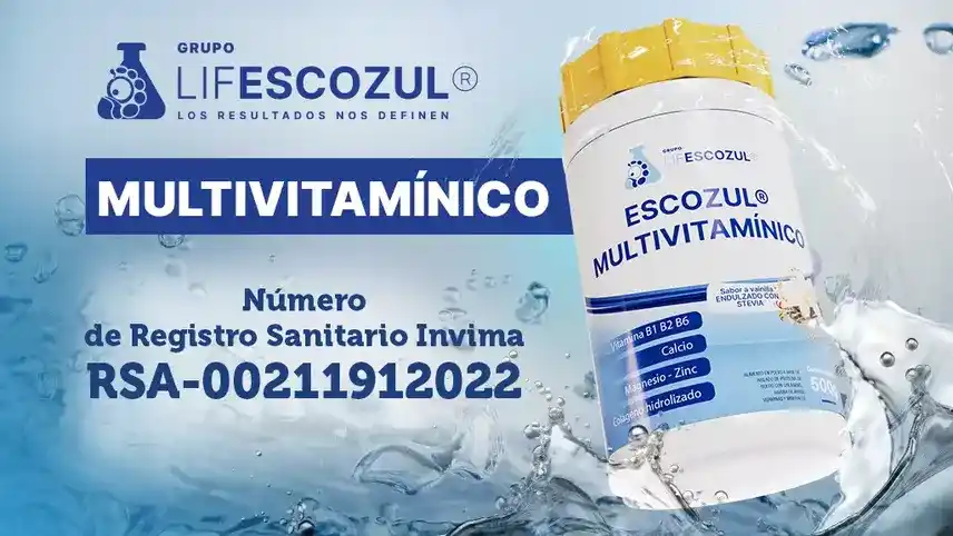 Registro Sanitario de ESCOZUL® MULTIVITAMÍNICO en Colombia